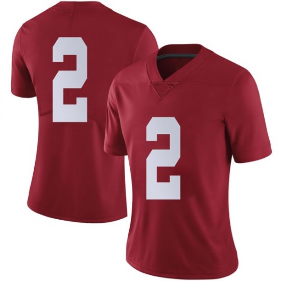 Alabama Crimson Tide Women's Patrick Surtain II #2 No Name Crimson NCAA Nike Authentic Stitched College Football Jersey HQ16K46IP